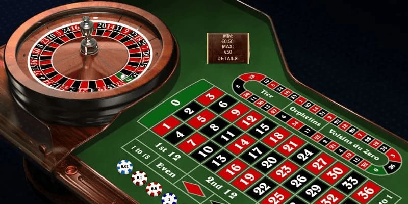 Roulette là trò chơi thuộc thể loại casino KUWIN